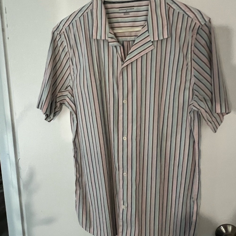 Amazon Essentials Multicolor Striped Button Down Shirt